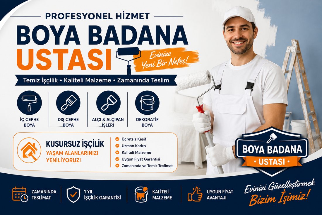Alaçatı boya badana ustası – profesyonel boyacı